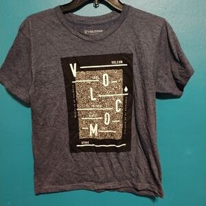 Volcom Men Grey Graphic Tee